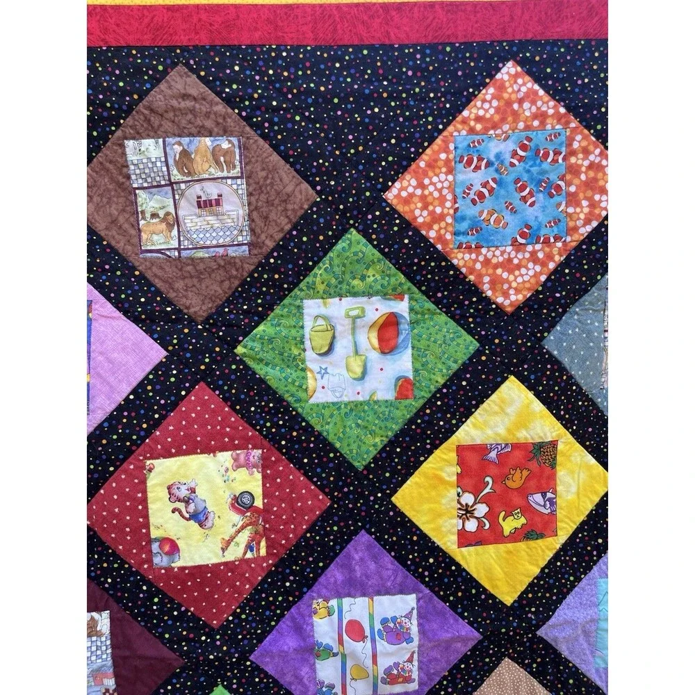 Handmade Children’s Quilt Baby Nursery Crib Blanket Lap Quilt 36” X 46”